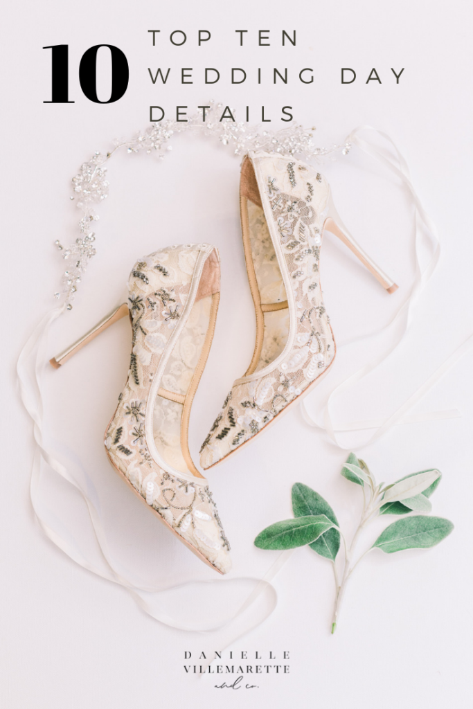 Image of wedding shoes and wedding head piece